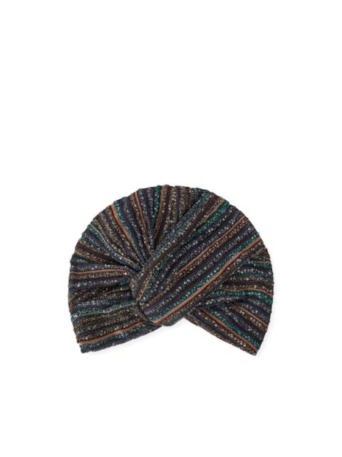 striped-pattern twisted hair accessory