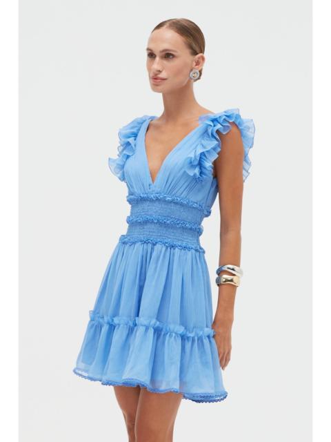 CHIFFON WONDERLAND FLUTTER MINI DRESS