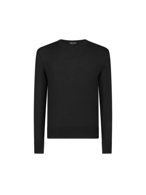 FINE GAUGE PURE WOOL CREW NECK