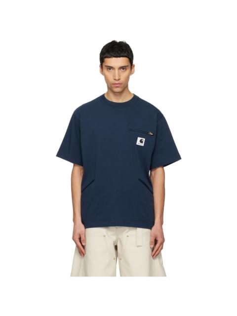 Navy Carhartt WIP Edition Cotton Jersey T-shirt