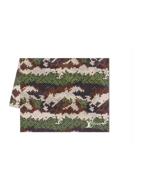 Louis Vuitton LV Lovers Damier Damoflage Stole Green