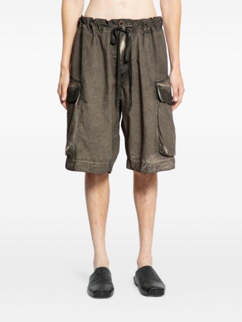 overdyed cargo shorts