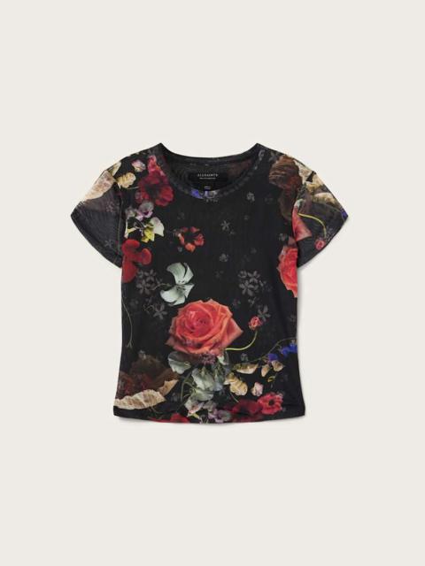 ELLIE MESH FLORAL T-SHIRT