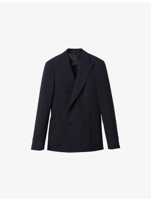 Belmont Regular-Fit Double-Breasted Stretch-Woven Blazer