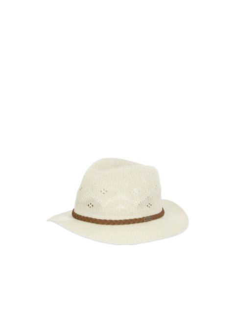Flowerdale woven trilby hat