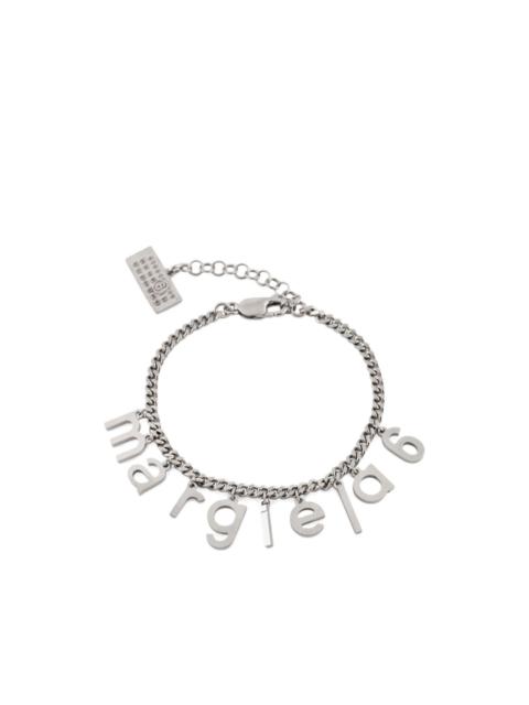 logo-pendant bracelet