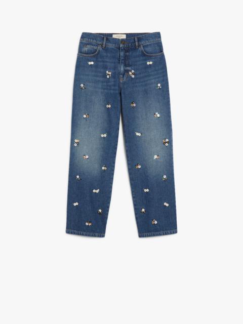 MANETTA Sequinned denim jeans