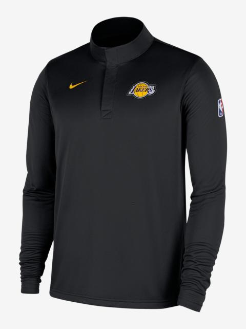 Los Angeles Lakers Men's Nike Dri-FIT NBA 1/4-Zip Long-Sleeve Top