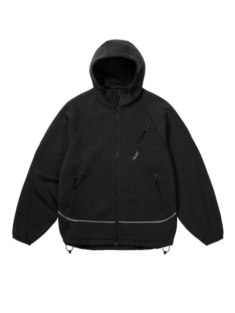SPORTY ZIP HOOD BLACK