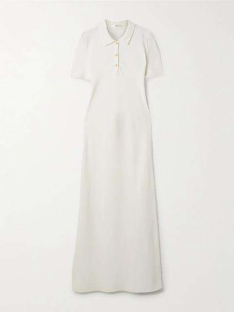 Valenit silk-crepe maxi dress Ivory