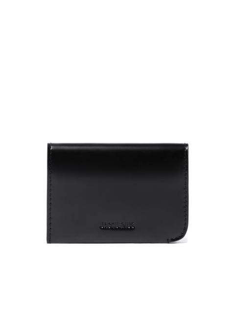 logo-debossed cardholder