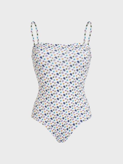 WOMEN BUSTIER ONE-PIECE SWIMSUIT MICRO RONDE DES TORTUES