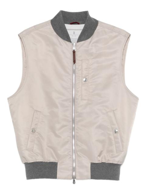 zip-up gilet