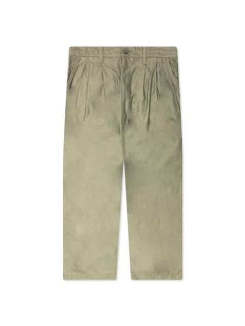 CONTRAST COTTON PANTS - KHAKI