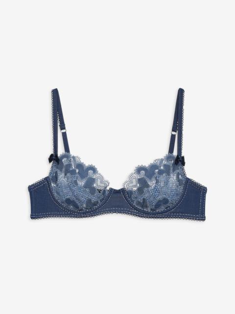 Denim Hearts Underwire Bra