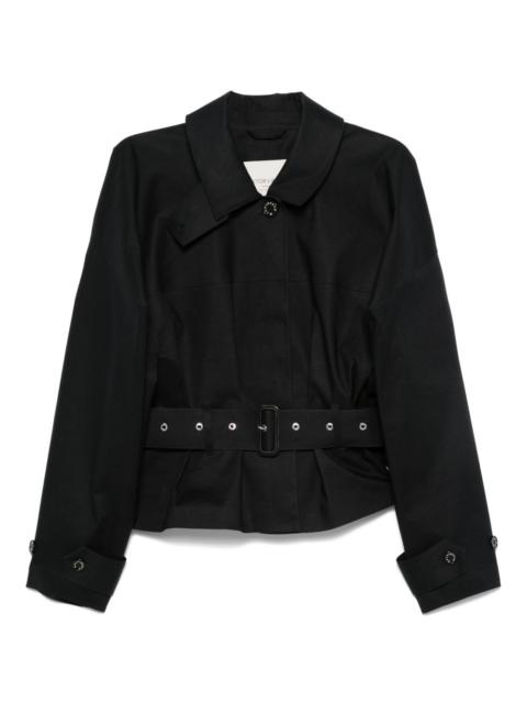 cotton belted raincoat