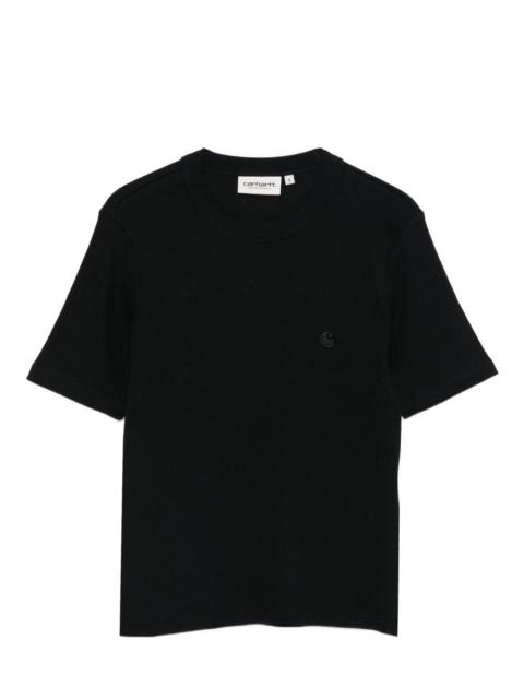 embroidered-logo T-shirt