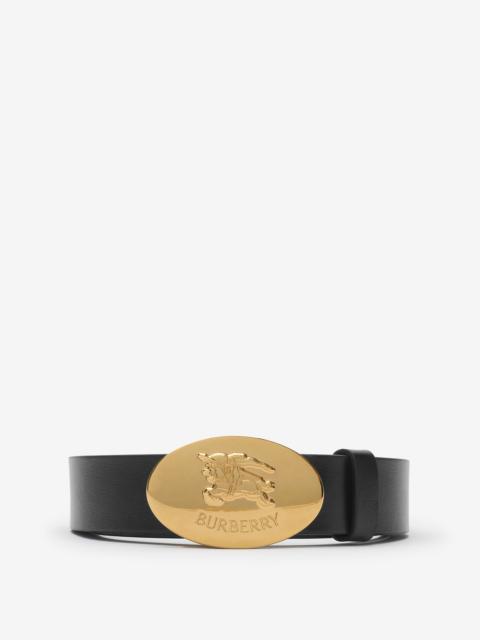 Reversible Leather Oval Knight Stamp Belt​