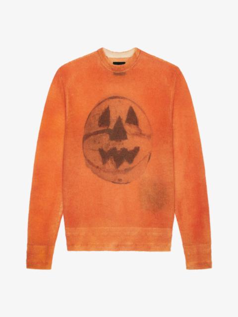 SWEATER IN WOOL AND MOHAIR WITH CERAMICS PRINTS