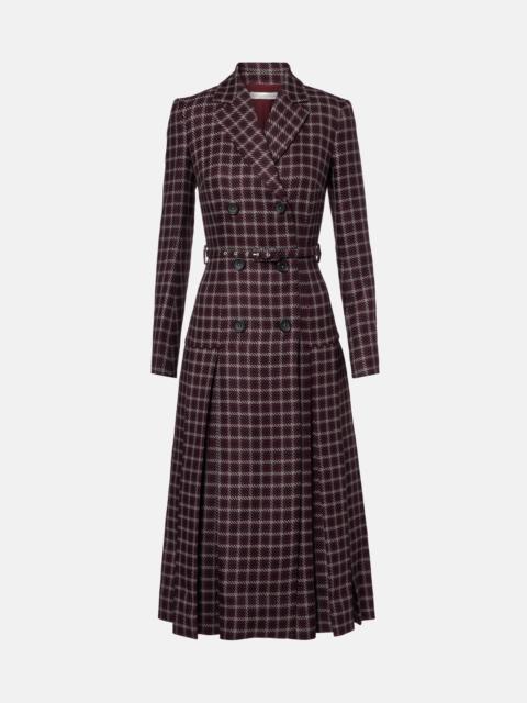 Chaney houndstooth wool-blend midi dress