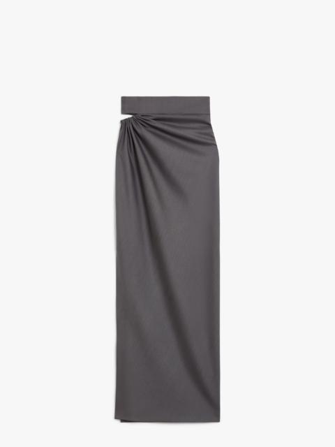 NAVONA Wool, mohair and silk slim-fitting skirt