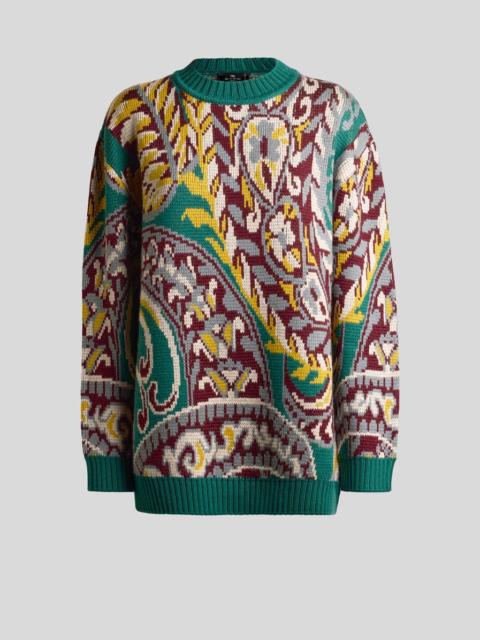 PAISLEY JACQUARD SWEATER IN WOOL