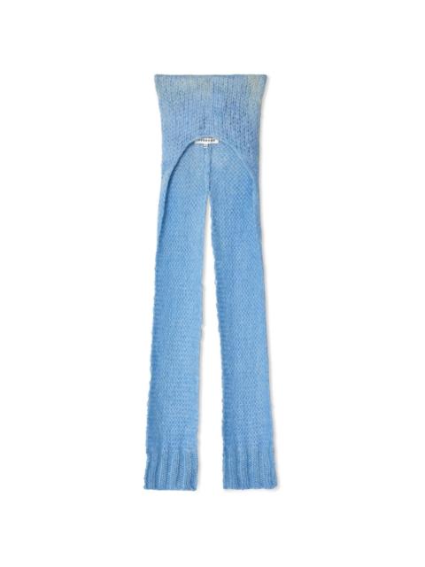 knitted scarf beanie