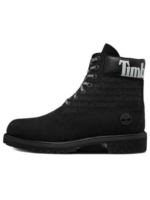 Timberland 6-Inch Premium Logo Wide-Fit Boots 'Black Nubuck' A1TUW