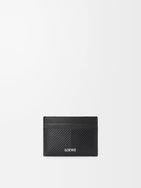 Plain cardholder in textured classic calfskin