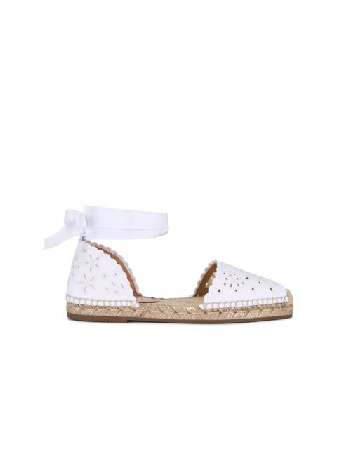 Broderie Espadrille Flat