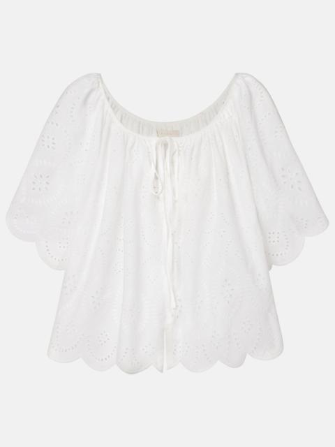Fondaco broderie anglaise top
