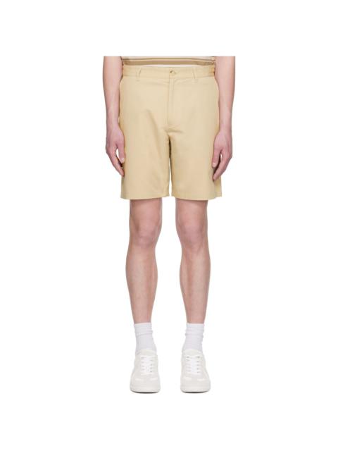 Beige Casual Shorts
