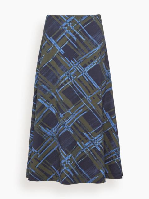 Thea Skirt in Maritime Blue/Army Multi