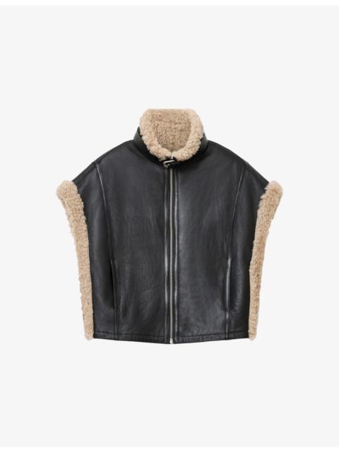 Marlin Reversible Leather and Shearling Gilet