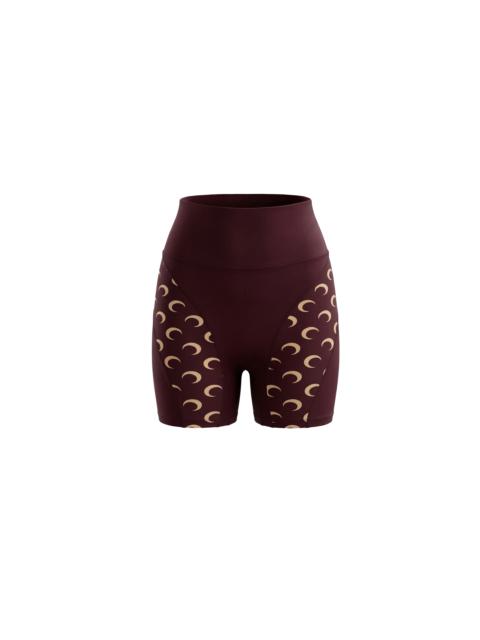 ATHLEISURE MINI SHORTS WITH MOON INSERTS