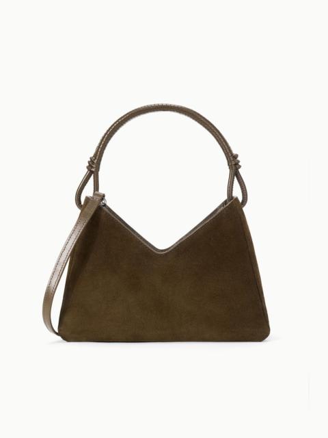 STAUD VALERIE SHOULDER BAG TRUFFLE SUEDE