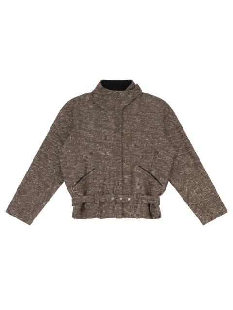 CONTRAST AVIATOR JACKET BRINDLE