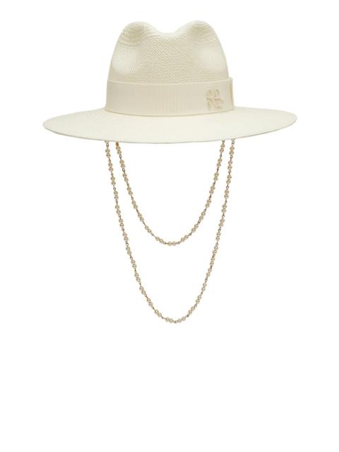 Double Chain Strap Fedora Hat