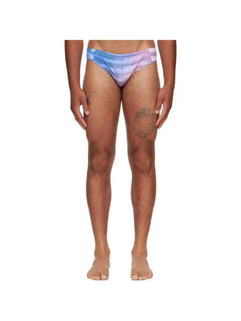 Blue & Pink 'The Air' Swim Briefs
