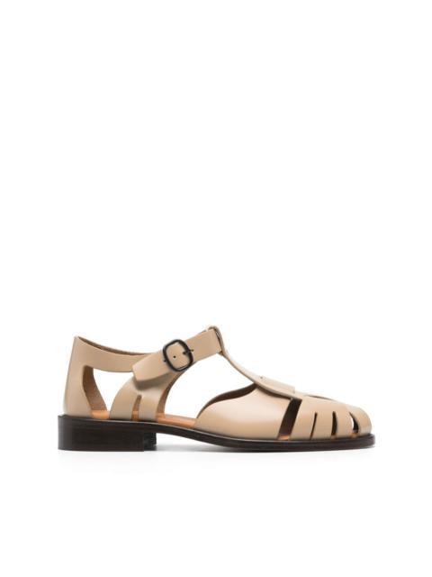 Pesca leather sandals