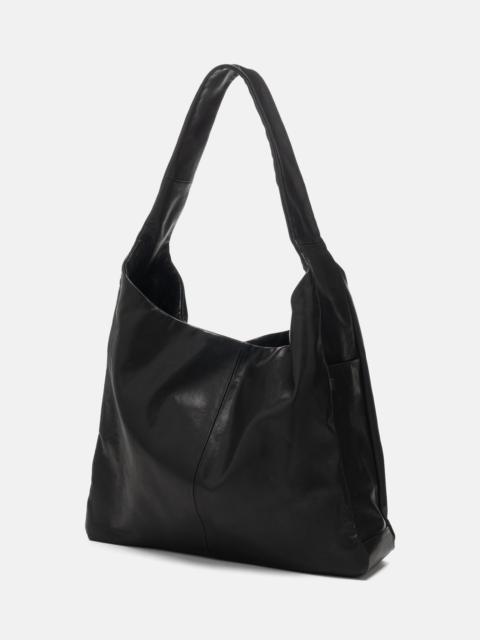 Leather Shoulder Bag Black