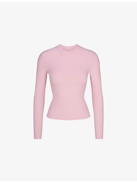 Long-Sleeve Cotton-Jersey T-Shirt