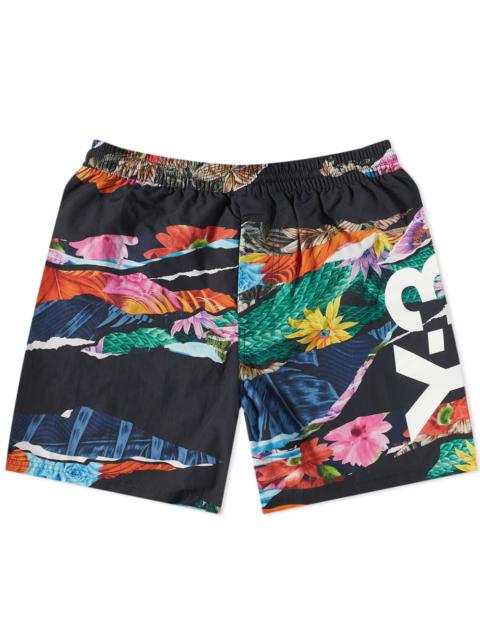 Y-3 Floral Print Swim Short