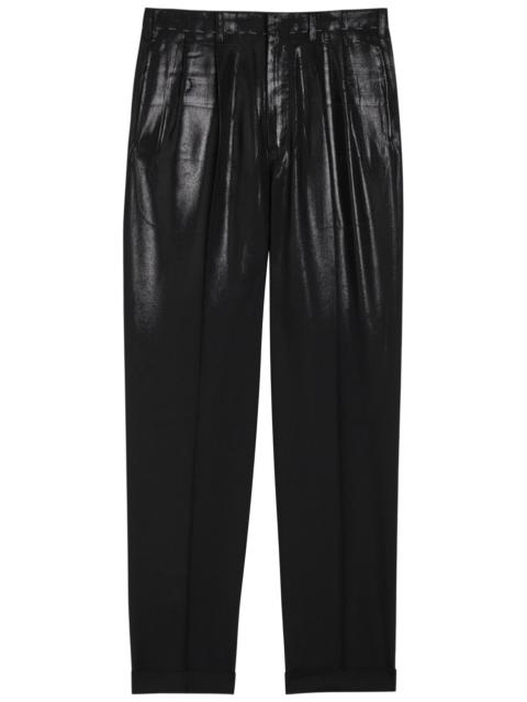 Maison Margiela Coated Straight-leg Wool Trousers