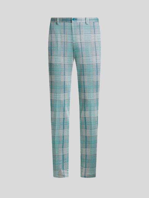 GLEN PLAID TROUSERS