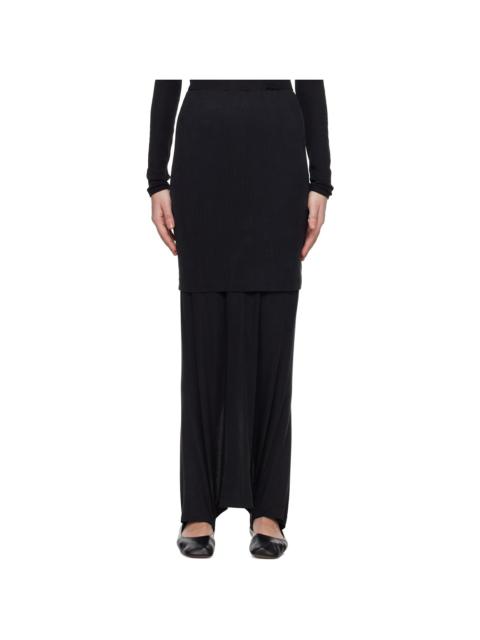Black Fuseau Warm-Up Maxi Skirt