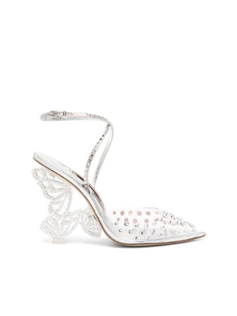 100mm Paloma crystal-embellished pumps