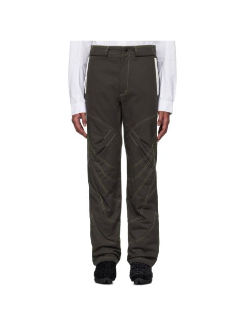 Brown Solix Zip Trousers