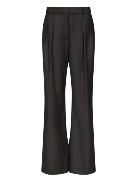 Sbiru LDS pleated flare-leg trousers