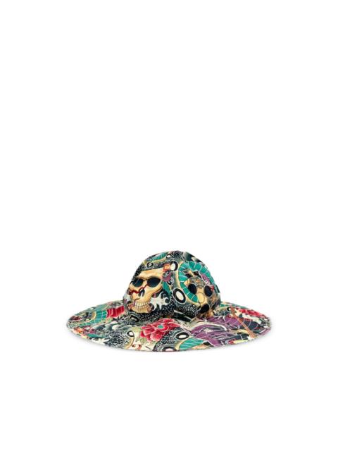 Visions patterned hat
